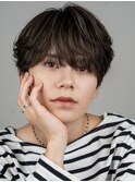 ラウンドシースルーマッシュニュアンスパーマ