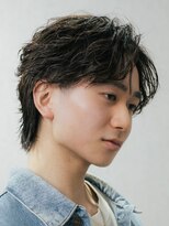 テクト バイアッシュ 吉祥寺店(Tect by Ash)&nbsp;フェザーパーマセンターパート毛流れフェザーショート吉祥寺