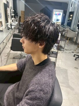 メンズサロン キング 心斎橋店(Men’s salon K!ng) 波巻きツイストスパイラルパーマ/フェザーパーマ/眉毛/メンズ