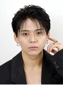 韓国マッシュセンターパートツーブロックフェザーパーマシャドウ