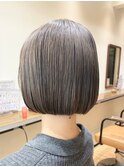 横須賀中央大人ショートボブイルミナカラー髪質改善オージュア