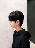 毛流れセンターパート