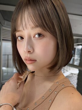 ミンクスリッカ 表参道(MINX RICCa) 大人可愛いシースルーバング×小顔ナチュラルボブ