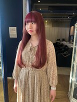 コワファースト 大分(COIFF1RST)&nbsp;前髪にインナーパープル！ピンクベージュカラー