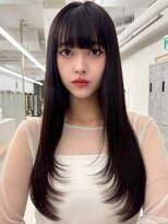 ロエ 元町店(Loe)&nbsp;元町レイヤーカット韓国ダブルカラー顔周り前髪カットボブ
