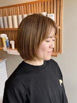スーリール 今宿店(Sourire)&nbsp;ハニーベージュ×ボブ