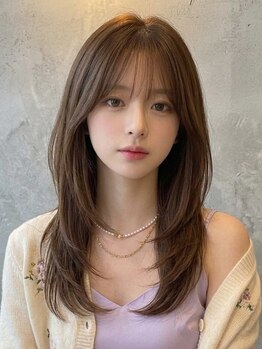 ティック 福井鯖江店(tic.)の写真/顔周りの似合わせで変わる、韓国風レイヤースタイルをご提案