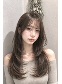 大人髪質改善レイヤーカット×透明感グレージュ