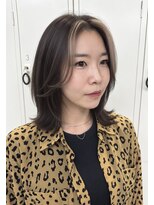 フォト 武蔵小杉(foto) ナチュラルレイヤーボブ/デザインカラー/レイヤーカット
