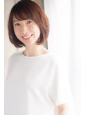30代40代50代☆エレガントな大人ボブでスタイリングが簡単
