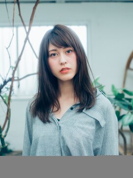 サインヘアー 静岡(sign hair) ダークカラー柔らかストレート