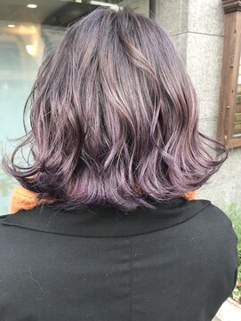 ナイン 麻布十番(NINE) 最新オシャレカラー☆バイオレットグラデーション