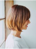 ナチュラルショートボブ