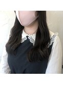 パッツンロング　×   ビターショコラ