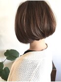 襟足スッキリ☆ワンカール前下がりボブ