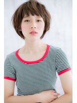 ダークブラウン★小顔フレンチガーリーボブショートc1