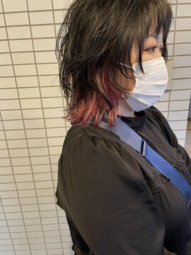 ヘアアンドスペース ベロン(hair&space velon) ウルフミディアム