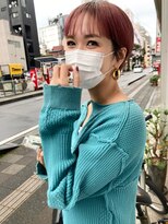 リビング 津田沼(LIVING)&nbsp;マッシュ/くびれヘア/ビタミンカラー/艶ボルドー[津田沼駅]