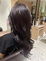 ウィズヘアー(wiz hair) ディープパープルカラー&サイドバング