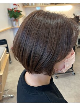 シンス(Since) グレージュカラー☆丸みショートボブ