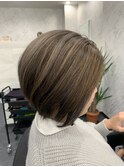 ハイライト×ショートボブ