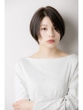 リノナ(Linona) 顔まわりを大切にした小顔ボブ アッシュカーキ ハイライト