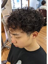 ブルブンガ(Berbunga)&nbsp;【ソフトツーブロック】ツイストスパイラルパーマコンマヘア