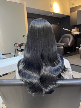 ブレンド 渋谷(BLend) 【Blend渋谷】大人気透明感ブルーブラックカラー　髪質改善