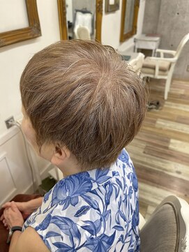 カシュカシュ(cache cache) 明るい白髪染め　予約　白髪ぼかし