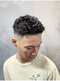 極道パーマ オールバックパーマ