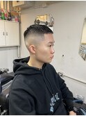 スキンフェードバーバースタイル