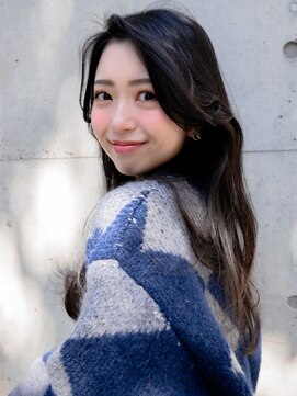 トローノ 栄(TRONO) 透明感カラー　艶感　グレージュ　くびれヘア　20代30代