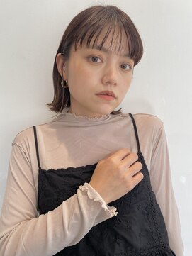 アンユヘアー 与野駅前店(unu.hair) 外ハネミディアムスタイル