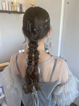 リブヘア(LiB hair) ツイン編みおろしアレンジ☆