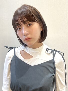 エムスラッシュ アヴェダ 自由が丘(M.SLASH AVEDA) ふんわりボブ/ブラウンカラー／艶カラー