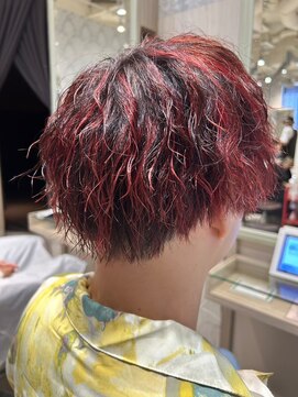 ビスイル 秋葉原店(Vis ill) メンズライクミニウルフショートウルフウルフパーマハイライト