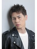 爽やかショートニュアンスパーマビジネスアップバンク