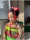七五三/7歳/日本髪/着付/ヘアセット/メイク/鎌倉/深沢/大船