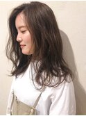 ゆるカール×ラベンダーブラウン