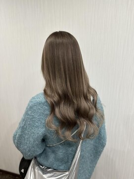 フロレゾンヘアデザインエクステ(floraison hair design exte) グレージュ×プルエクステ