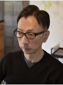 艶感7:3分けリバースショート【メンズカット/メンズヘア】