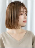 ミルクティーアッシュミストバングボブp小山20代30代40代