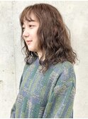 ＊ニュアンスパーマロングハードスパイラルパーマ前髪30代40代3