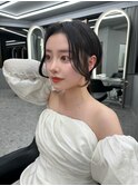博多/福岡/韓国ヘア/センター分け/レイヤー/暗めカラー/顔周り