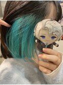 にじさんじ 甲斐田晴 インナーカラー ターコイズ エメラルド
