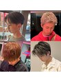 アディクション(ADDICTION) センターパート、パーマ、ハイライト、スパイキーショート◎