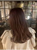 ラベンダーブラウン 透明感カラー つや髪カラー