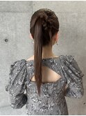tight ponytail