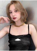 《SOYON》束感レイヤーボブとハイトーン