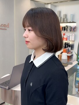ロンド ブランシュ 錦糸町北口(Lond blanche) ミニウルフレイヤーカット顔周り前髪韓国ショートボブ/錦糸町